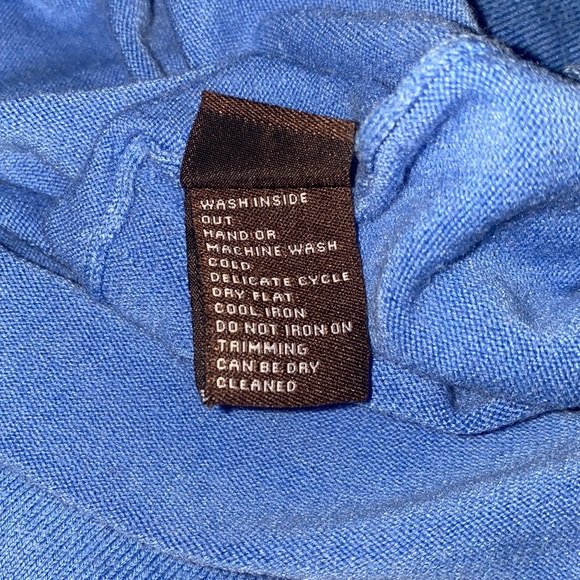 J. McLaughlin V-Neck Sweater Top in Blue - Picture 9 of 9